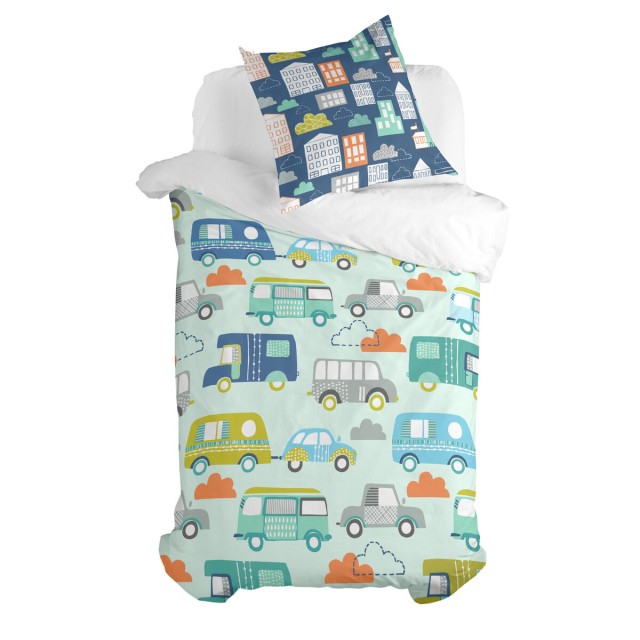 Set di copripiumino HappyFriday Moshi Moshi Holidays Multicolore Singo