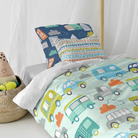 Dekbedovertrek set HappyFriday Moshi Moshi Holidays Multicolour Bed va