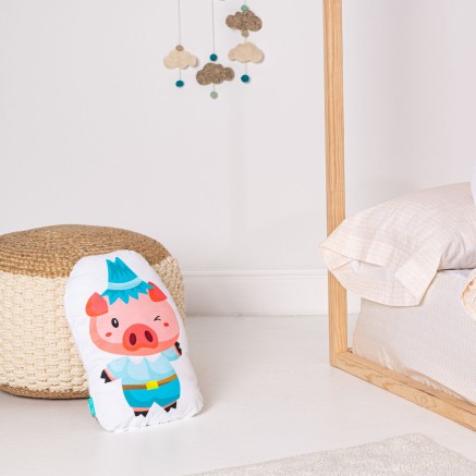 Cuscino HappyFriday Mr Fox Multicolore Maiale 40 x 30 cm 2