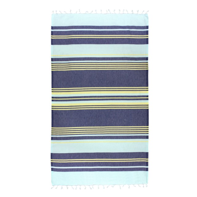 Towel set HappyFriday Lush Blue 2 Pieces