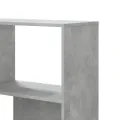 Bibliothèque d'angle à 4 niveaux gris béton bois d'ingénierie