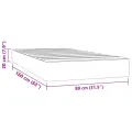 Matelas à ressorts ensachés pour enfants 80x160 cm velours