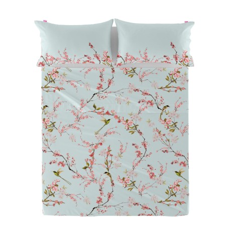 Drap HappyFriday Chinoiserie Multicouleur 160 x 270 cm (asiatico/orien