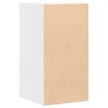 Commode d'angle blanc 40x41x76 cm bois d'ingénierie