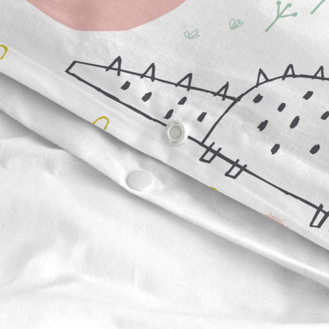 Bettbezug-Set HappyFriday Moshi Moshi Best Buddies Bunt Einzelmatratze