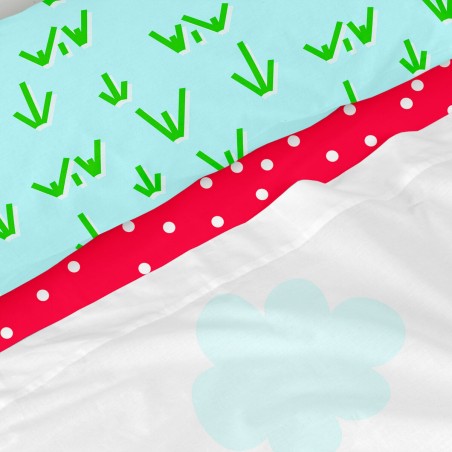 Jeu de draps HappyFriday Mr Fox Grandma Multicouleur Lit 1 persone 2 P