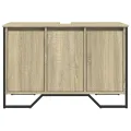 Armoire lavabo de salle de bain chêne sonoma 91x35x60 cm