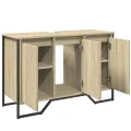 Armoire lavabo de salle de bain chêne sonoma 91x35x60 cm
