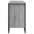 Armoire lavabo de salle de bain sonoma gris 91x35x60 cm
