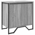 Armoire lavabo de salle de bain sonoma gris 60x35x60 cm