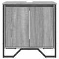 Armoire lavabo de salle de bain sonoma gris 60x35x60 cm