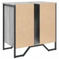 Armoire lavabo de salle de bain sonoma gris 60x35x60 cm