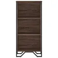 Bibliothèque chêne marron 50x31x106 cm bois d'ingénierie