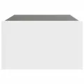 Table basse avec LED infini blanc 70x50x30 cm