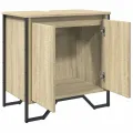 Armoire lavabo de salle de bain chêne sonoma 60x35x60 cm