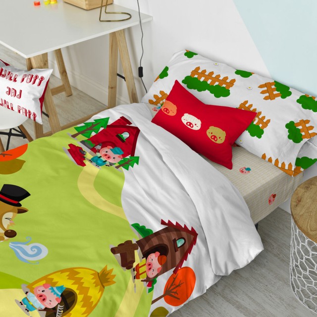 Zipper Bedding HappyFriday MR FOX Multicolour 28 x 4 x 38 cm