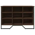 Armoire à chaussures chêne marron 90x38x61,5 cm bois ingénierie