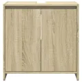 Ensemble de meubles de salle de bain 3 pcs chêne sonoma