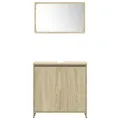Ensemble de meubles de salle de bain 4 pcs chêne sonoma