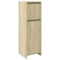 Ensemble de meubles de salle de bain 4 pcs chêne sonoma