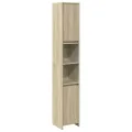 Ensemble de meubles de salle de bain 4 pcs chêne sonoma