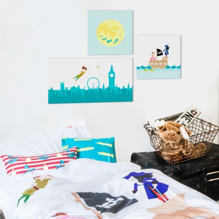 Canvas HappyFriday Mr Box Flying boy Multicolour 27 x 27 cm 2