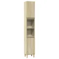 Ensemble de meubles de salle de bain 3 pcs chêne sonoma