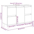 Ensemble de meubles de salle de bain 3 pcs chêne sonoma
