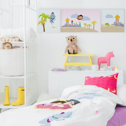 Leinwand HappyFriday Mr Fox Magic rug Bunt 27 x 54 cm 2