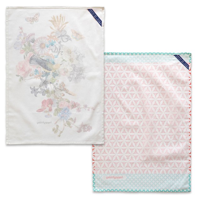 Panno da Cucina HappyFriday Floral Branch Multicolore 70 x 50 cm (2 Un