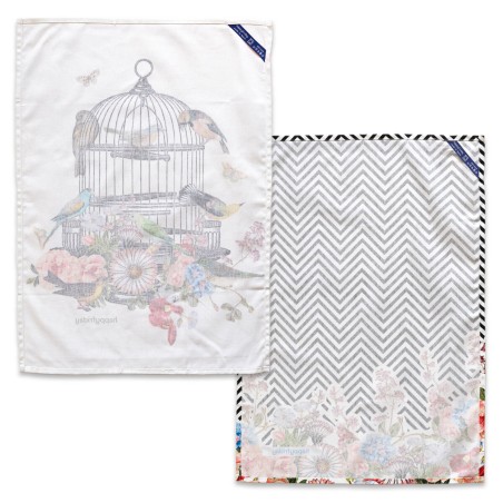 Küchentuch HappyFriday Hanging Garden Bunt 70 x 50 cm (2 Stück)