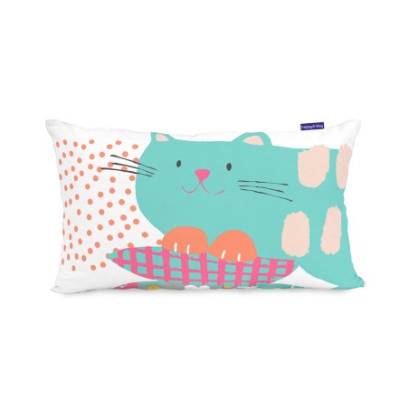 Housse de coussin HappyFriday Moshi Moshi Cat & Mouse Multicouleur 50