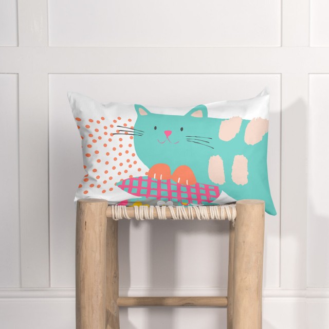 Cushion cover HappyFriday Moshi Moshi Cat & Mouse Multicolour 50 x 30