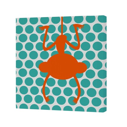 Leinwand HappyFriday Baleno Teen Zoo Bunt 27 x 27 cm