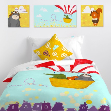 Tela HappyFriday BALENO TEEN Multicolore 28 x 3 x 28 cm 2