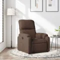 Fauteuil inclinable marron tissu microfibre