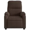 Fauteuil inclinable marron tissu microfibre