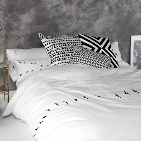 Funda de almohada HappyFriday Blanc Trip Multicolor 50 x 75 cm (2 Unid