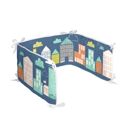 Paracolpi per culla HappyFriday Moshi Moshi Holidays Multicolore 210 x