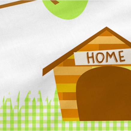 Cot protector HappyFriday Mr Fox Dogs Multicolour 210 x 40 cm 2