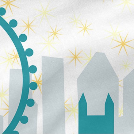 Cot protector HappyFriday Mr Fox Flying boy Multicolour 210 x 40 cm 2