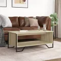 Table basse chêne sonoma 100x51x40 cm bois d'ingénierie