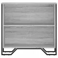 Bibliothèque sonoma gris 80x31x74,5 cm bois d'ingénierie