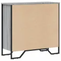 Bibliothèque sonoma gris 80x31x74,5 cm bois d'ingénierie