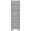 Bibliothèque sonoma gris 50x31x169 cm bois d'ingénierie