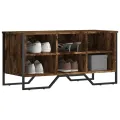 Armoire à chaussures chêne fumé 90x38x45,5 cm bois d'ingénierie