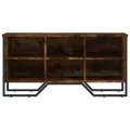 Armoire à chaussures chêne fumé 90x38x45,5 cm bois d'ingénierie