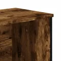 Armoire à chaussures chêne fumé 90x38x45,5 cm bois d'ingénierie