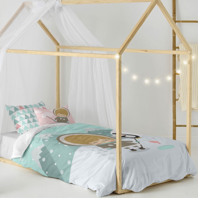 Parure de couette HappyFriday Happynois Skymo Day Multicouleur Lit 1 p