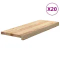 Marches d'escalier 20 pcs non traité bois de chêne massif